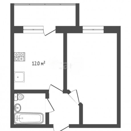 1к - квартира, 35 м², 10/14 эт.