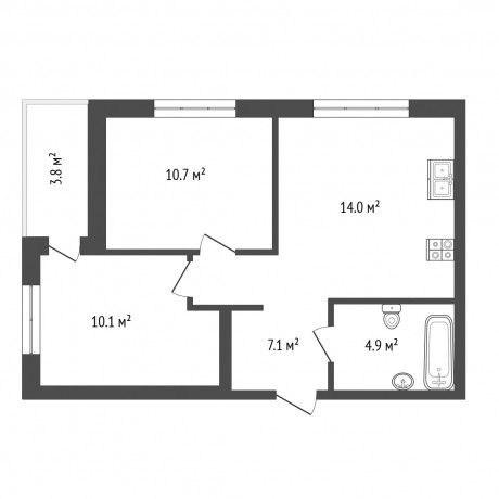 2к - квартира, 47.3&nbsp;м², 7/23&nbsp;эт.