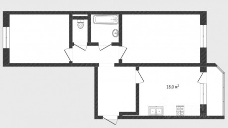 2к - квартира, 67.6 м², 5/14 эт.