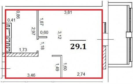 Студия, 29.1 м², 14/24 эт.